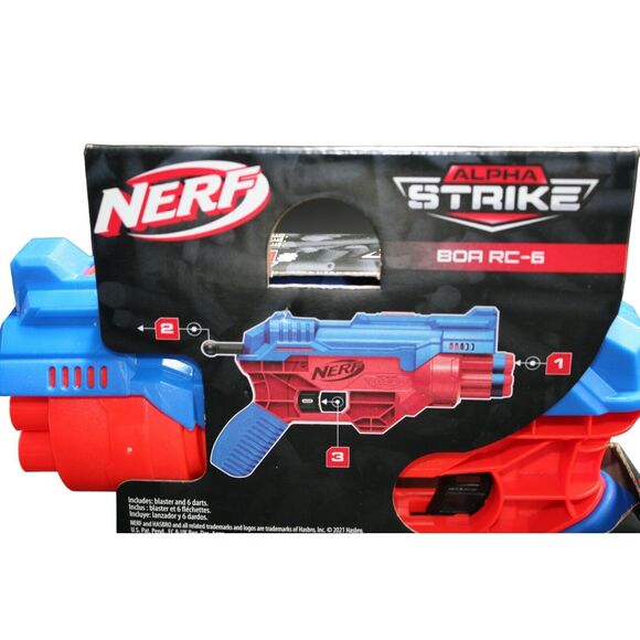 NEW Nerf‎ Gun Alpha Strike BOA RC-6 Hasbro NIB  6 dart rotating drum - Picture 6 of 10